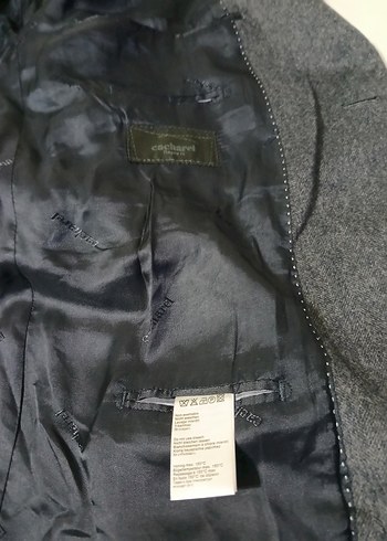 CACHAREL ORJİNAL KAŞMİR BALIK SIRTI CEKET - Görsel 3