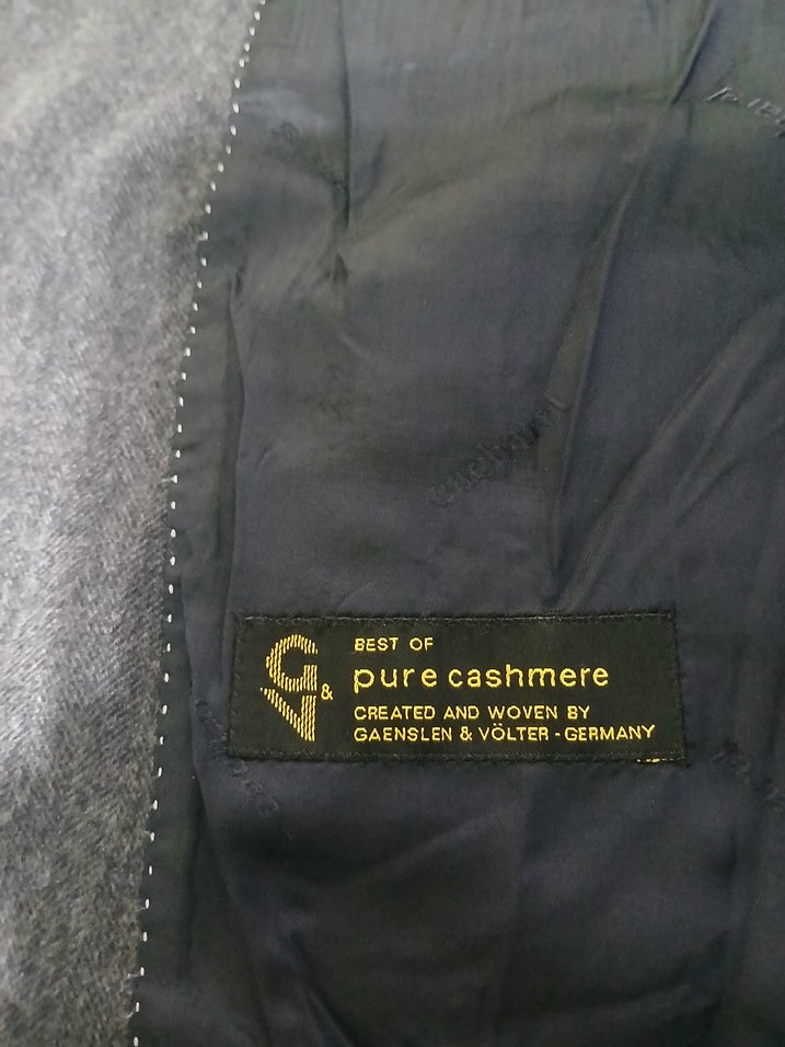 CACHAREL ORJİNAL KAŞMİR BALIK SIRTI CEKET - Görsel 2