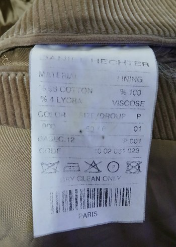 DANİEL HECTER PARİS ORJİNAL KADİFE CEKET - Görsel 2