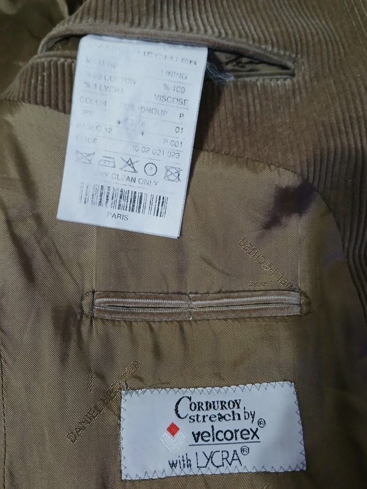 DANİEL HECTER PARİS ORJİNAL KADİFE CEKET - Görsel 3