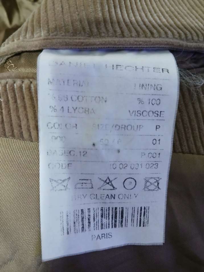 DANİEL HECTER PARİS ORJİNAL KADİFE CEKET - Görsel 2