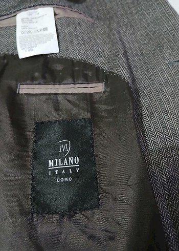 MİLANO İTALY UOMO ORJİNAL BALIK SIRTI DESENLİ - Görsel 3