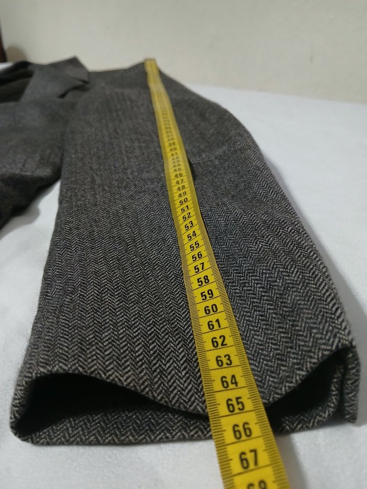 MİLANO İTALY UOMO ORJİNAL BALIK SIRTI DESENLİ - Görsel 5