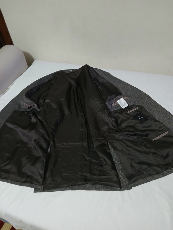 MİLANO İTALY UOMO ORJİNAL BALIK SIRTI DESENLİ - Görsel 4