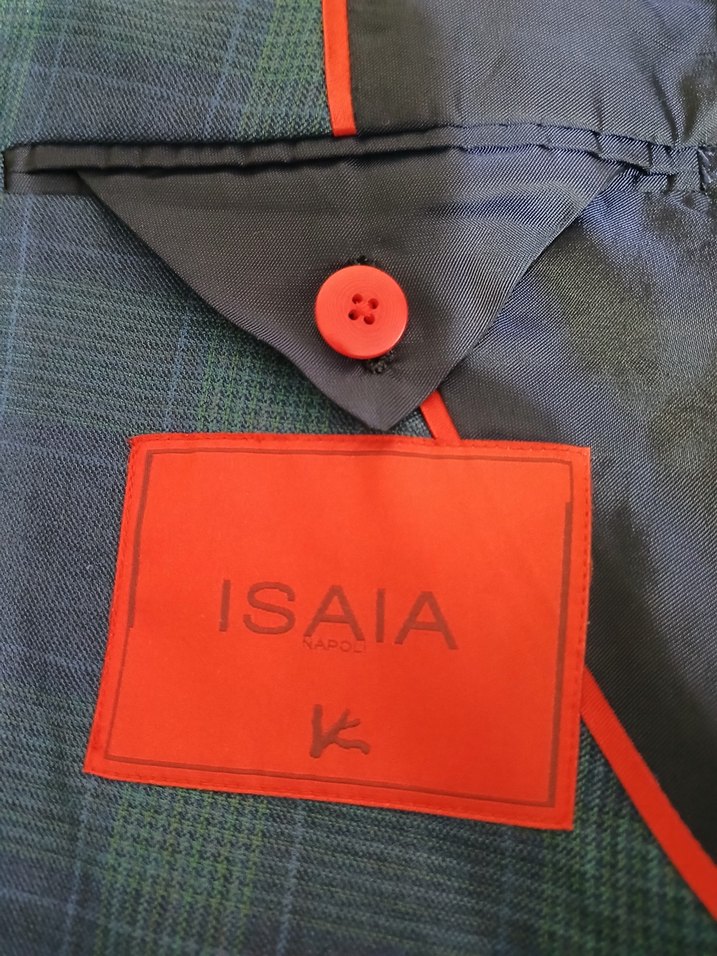 İSAİA NAPOLİ ORJİNAL İTALYAN İPEK YÜN SPOR CEKET - Görsel 3