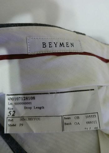 BEYMEN ORJİNAL YÜKSEK BEL KAŞE PANTOLON - Görsel 2