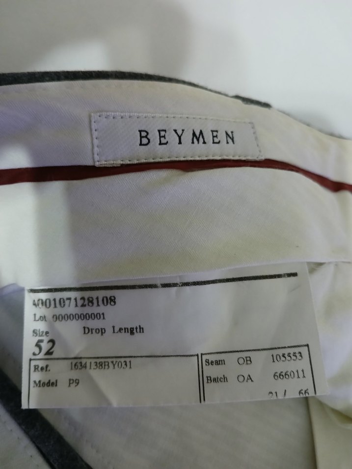 BEYMEN ORJİNAL YÜKSEK BEL KAŞE PANTOLON - Görsel 2