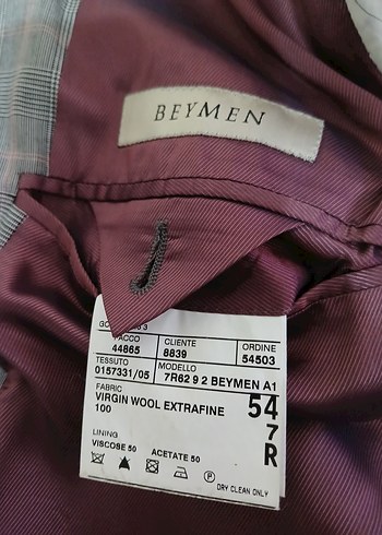 BEYMEN ORJİNAL AVRUPA EKOSE TAKIM ELBİSE - Görsel 2