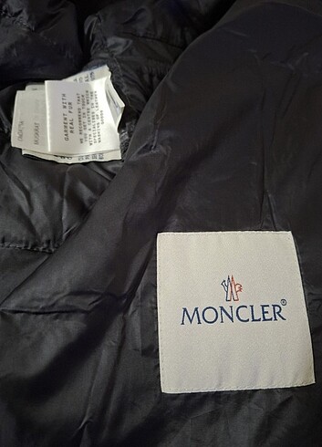 xl Beden gri Renk MONCLER ORJİNAL ÖRDEK TÜYÜ MONT 