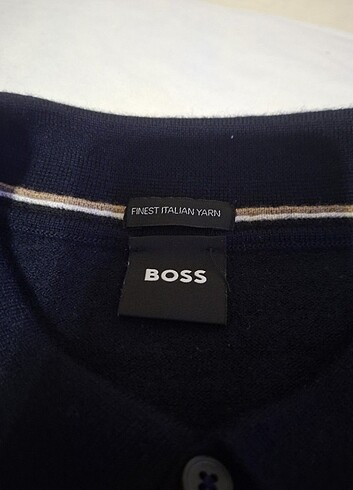 l/xl Beden lacivert Renk HUGO BOSS ORJİNAL POLO YAKA KAZAK