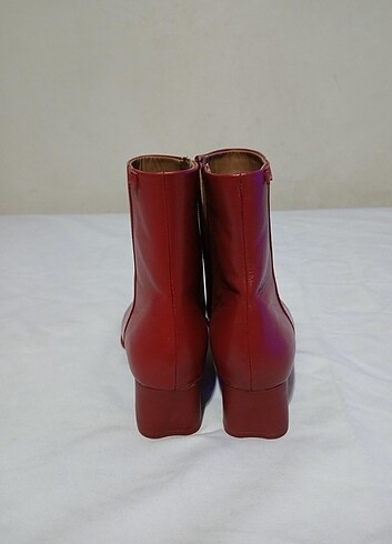 38 Beden bordo Renk CAMPER ORJİNAL FERMUARLI YARIM BOT 
