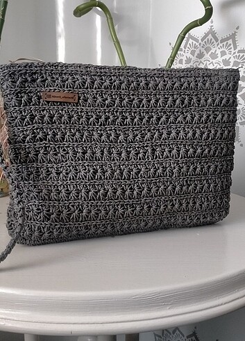 Beden gri Renk Clutch el çantası