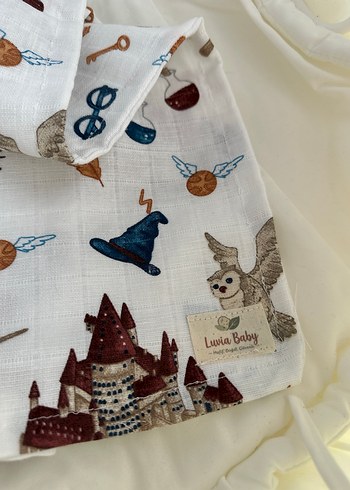 Harry Potter Temalı Çift Kat Müslin Örtü - Görsel 3