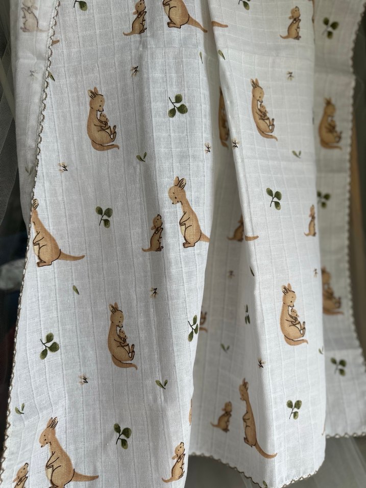 Nakışlı Pamuklu Bebek Battaniyesi - Görsel 2