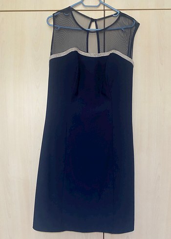 Lacivert kısa abiye - Görsel 2