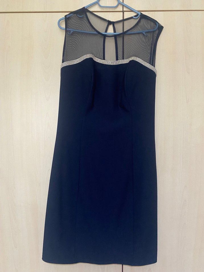 Lacivert kısa abiye - Görsel 2