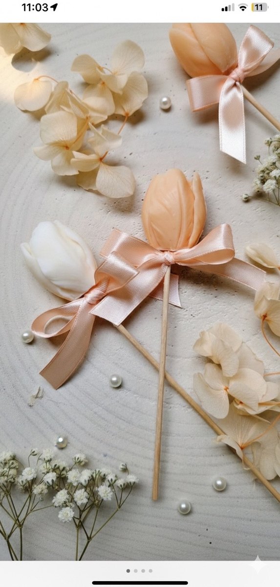 Beyaz Bohem Düğün Aksesuarı Kurdeleli - Görsel 3