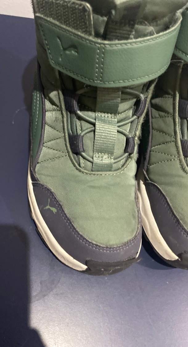 Erkek Çocuk Yeşil Street Wear Botları Velcro Puma bot - Görsel 2