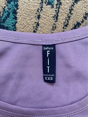 xs Beden Lila spor crop