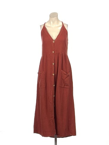 Stradivarius Uzun Elbise %70 İndirimli.