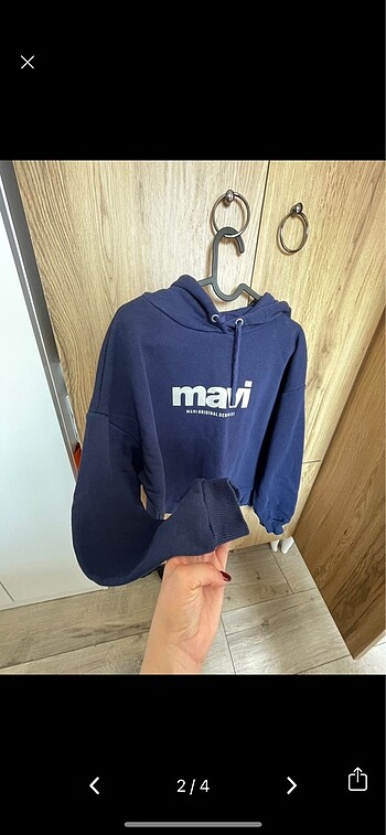 Mavi Jeans Mavi kapüşonlu sweatshirt
