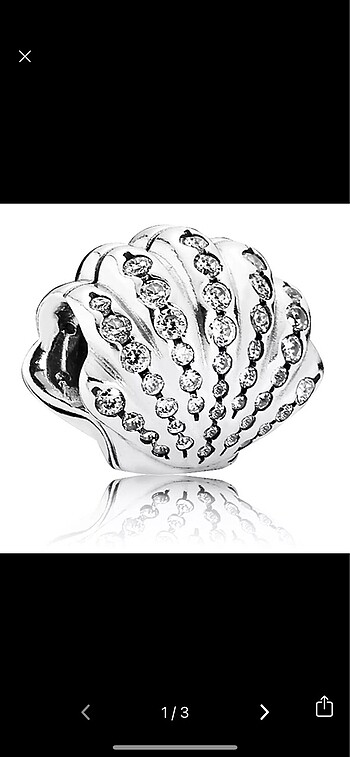 Pandora charm ariel shell
