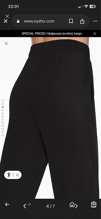 m Beden siyah Renk Oysho jogger pantolon