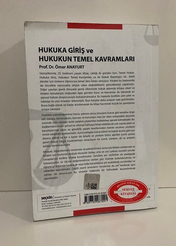  Hukuka Giriş ve Temel Kavramlar - Prof. Dr. Ömer Anayurt