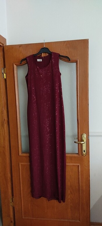 Abiye bordo 42 beden