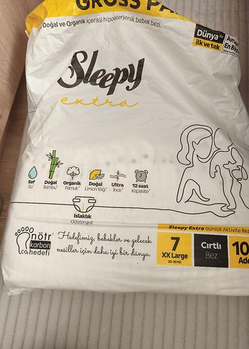 Sleepy Extra Bebek Bezi XXL 7'li