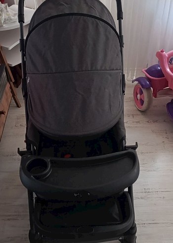 Siyah Bebek Arabası Katlanabilir Model - Görsel 4