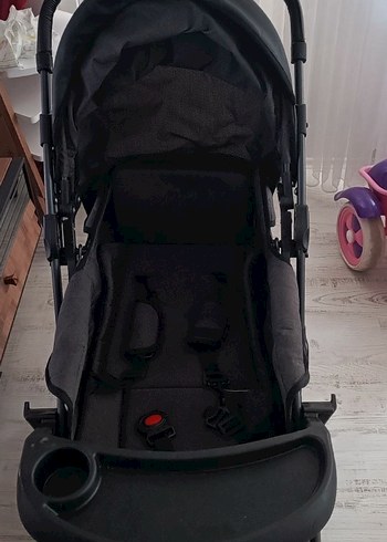 Siyah Bebek Arabası Katlanabilir Model - Görsel 3