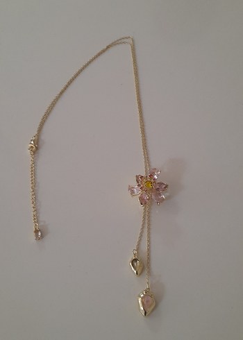 Renkli Çiçek Detaylı Midi Kadın Kolye - Görsel 10