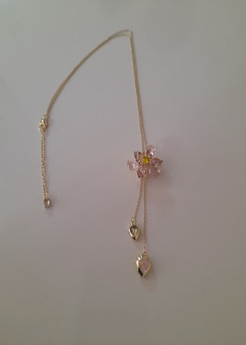 Renkli Çiçek Detaylı Midi Kadın Kolye - Görsel 9