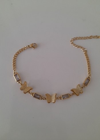 Zincir Detaylı Parlak Altın Kadın Bileklikler - Görsel 12