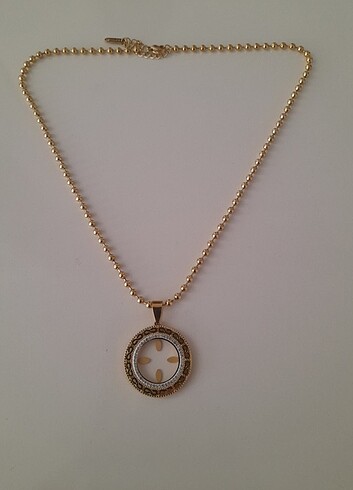 Çelik ceyrek ve yarım uyumlu kolyeler  - Görsel 5