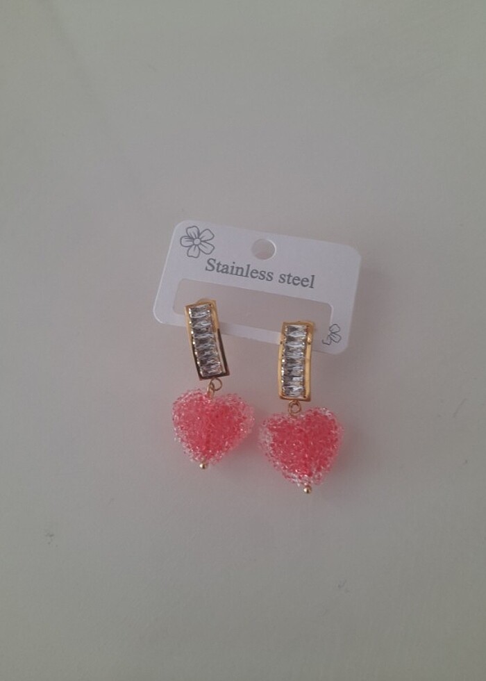 Çelik renkli küpe  - Görsel 4