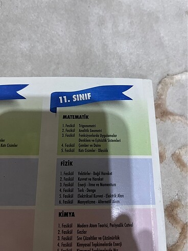 Çap yayınları 11.sınıf matematik fasikül set