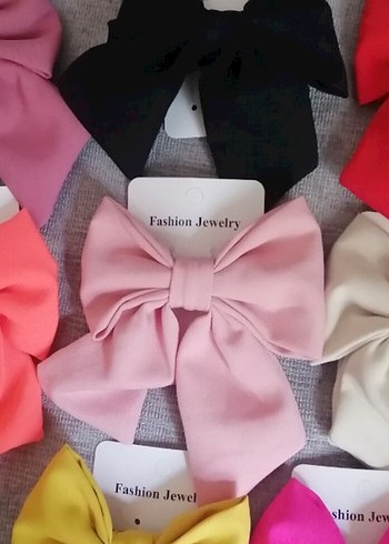 Pembe Pastel Fiyonk Saç Aksesuarı