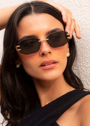 Versace Kadın Klasik Altın Güneş Gözlüğü - Görsel 4