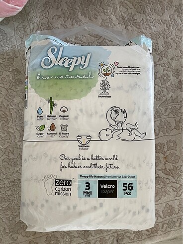 Sleepy 3 Numara Bionatural 56 adet