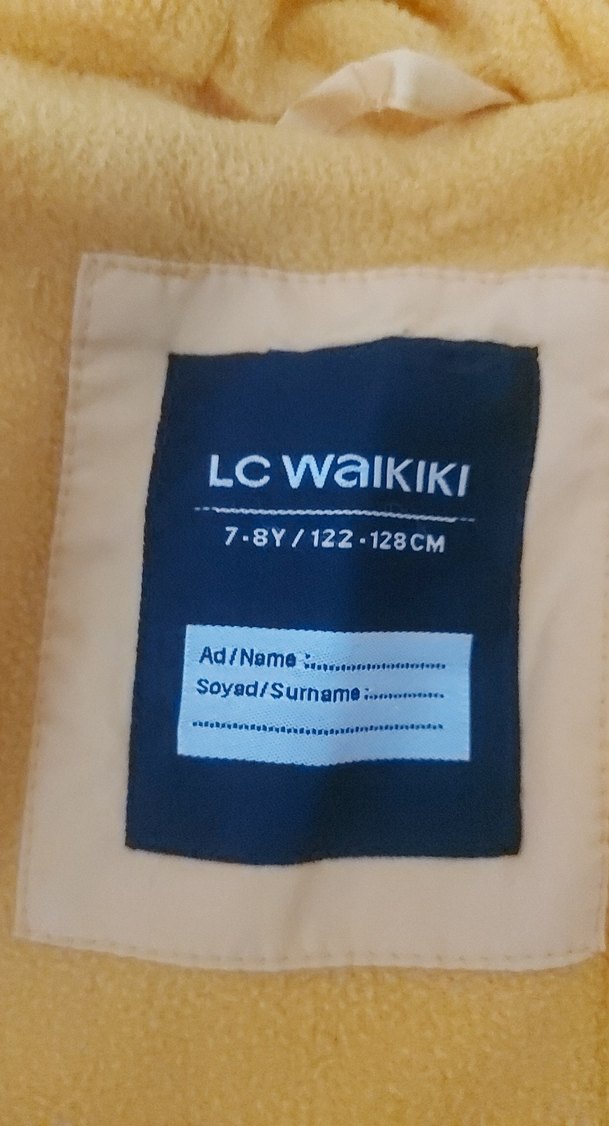 Sarı Kapüşonlu Fermuarlı  Kız - Erkek Çocuk Mont - Görsel 3