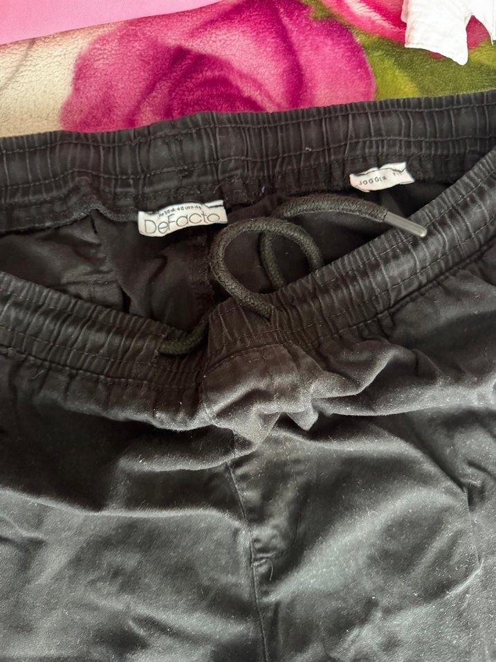 Siyah Rahat Kesim erkek Pantolon - Görsel 4