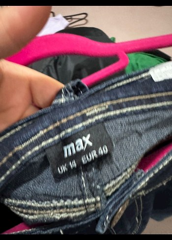 Kadın Koyu Mavi Denim Etek - Görsel 3