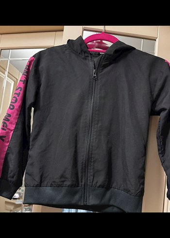 Kadın Pembe Siyah Fermuarlı Eşofman Takımı - Görsel 2