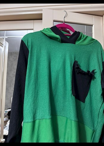 Yeşil Salaş Kapüşonlu eşofman takimi - Görsel 2