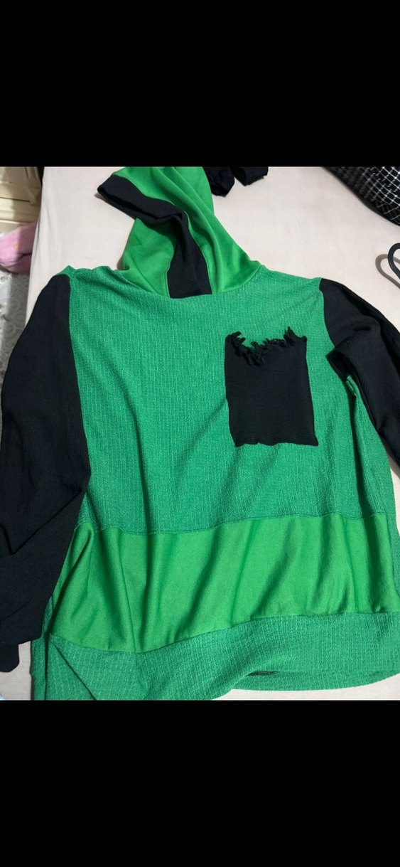 Yeşil Salaş Kapüşonlu eşofman takimi - Görsel 3