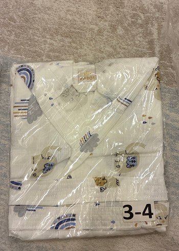 3-4 yaş kız/erkek Çocuk Bornozu - Görsel 2