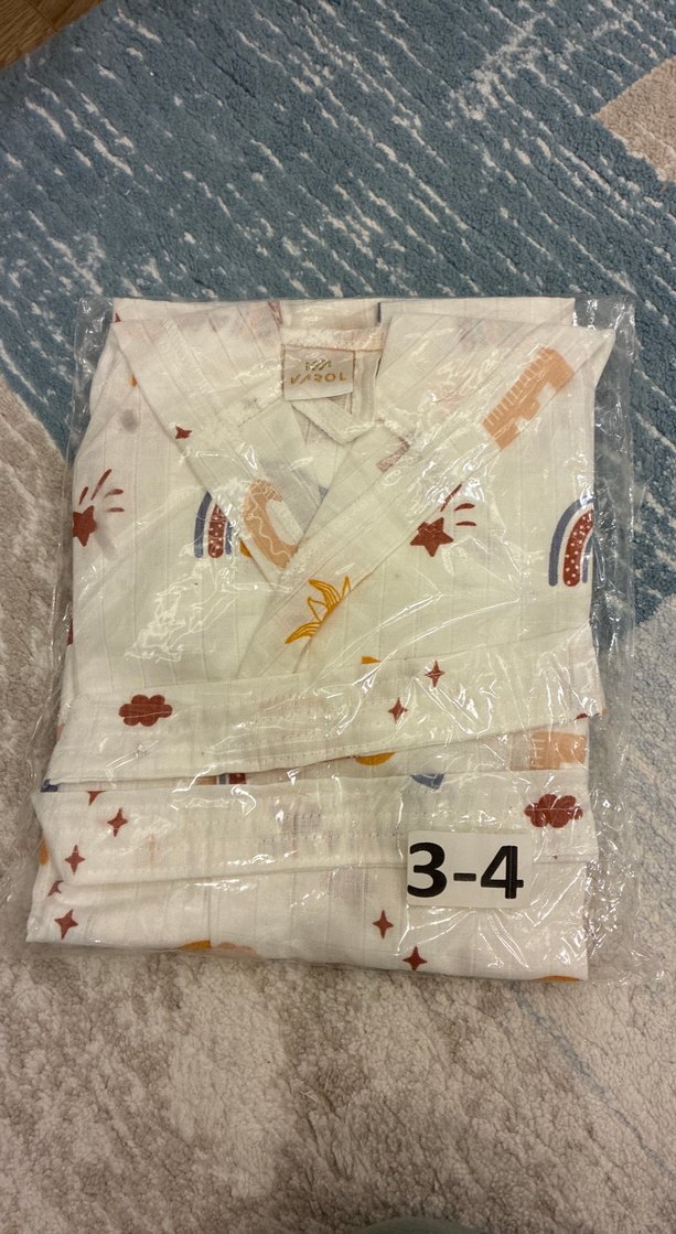 3-4 yaş kız/erkek Çocuk Bornozu - Görsel 3