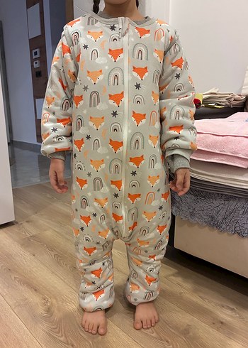 Gri Baskılı 2.5 tog 5-6 yaş Çocuk Uyku Tulumu - Görsel 2